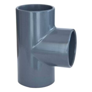 PVC T-Fitting 50 mm Grau PN16  PVC-U T-Verbindungsstück